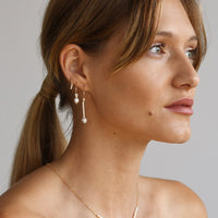 XS Pearl Hoops - PEARL