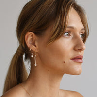 Pearl Necklace on Chain - PINK