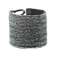 Leather Simple Bracelet - SHINY GRAPHITE