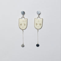 Selina Studs - OFF WHITE/SILVER