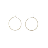 Small Silver Hoop Earrings - SILVER