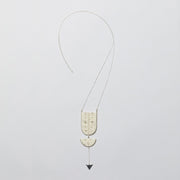 Neema Necklace - OFF WHITE/SILVER