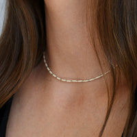 Warrioress Beaded Necklace - PINK/SILVER