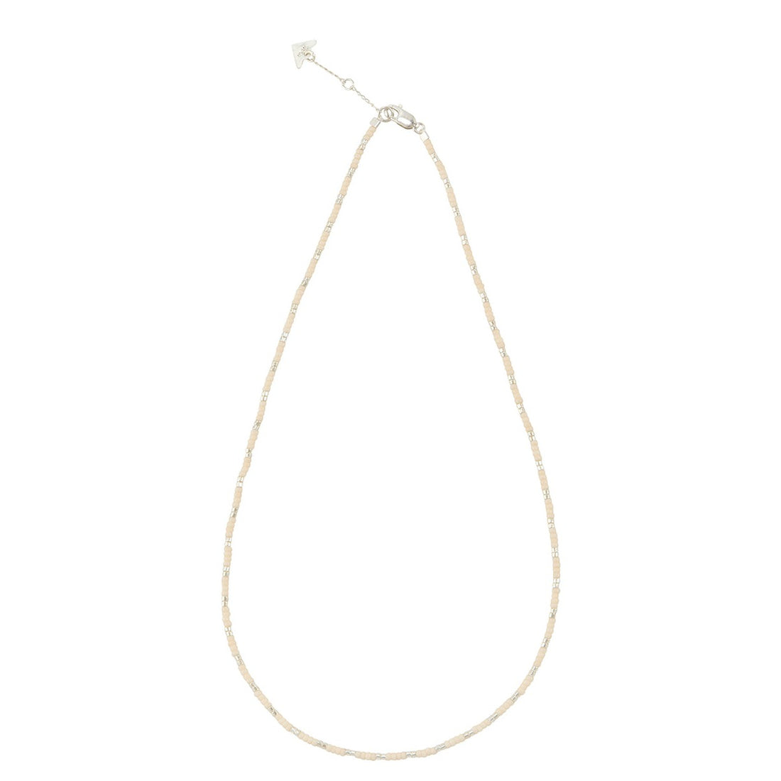 Warrioress Beaded Necklace - PINK/SILVER