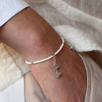 Neema Bracelet - OFF WHITE/SILVER