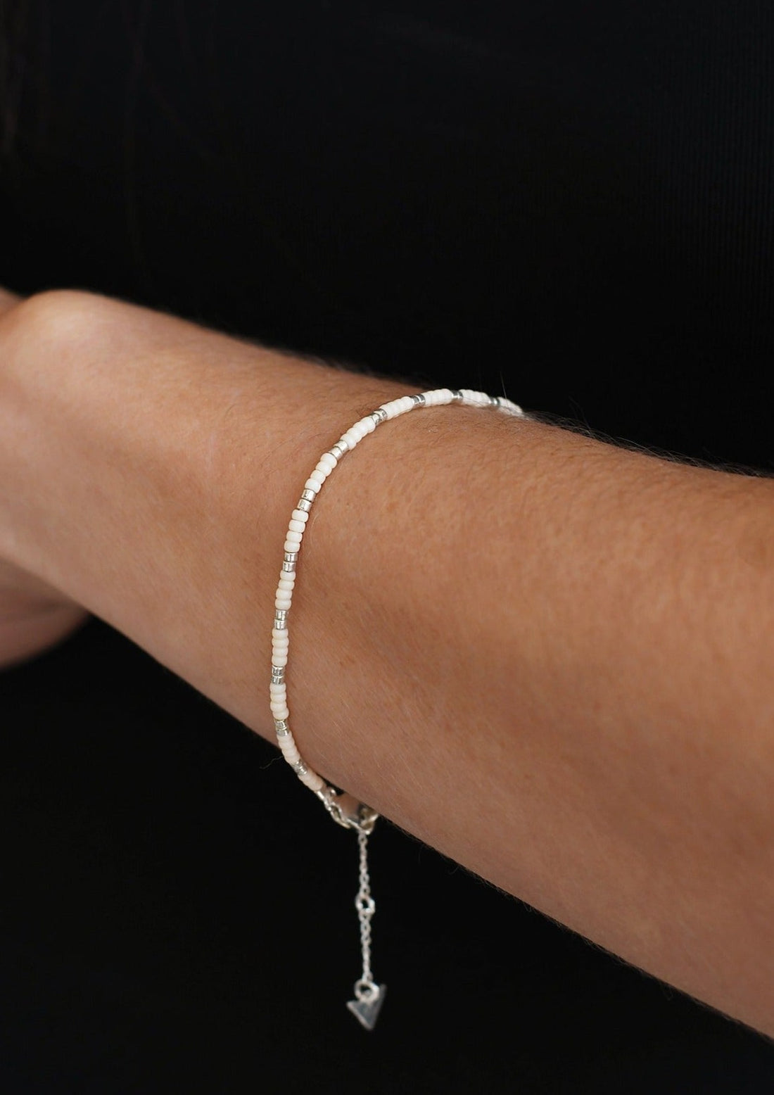 Warrioress Beaded Bracelet - PINK/SILVER