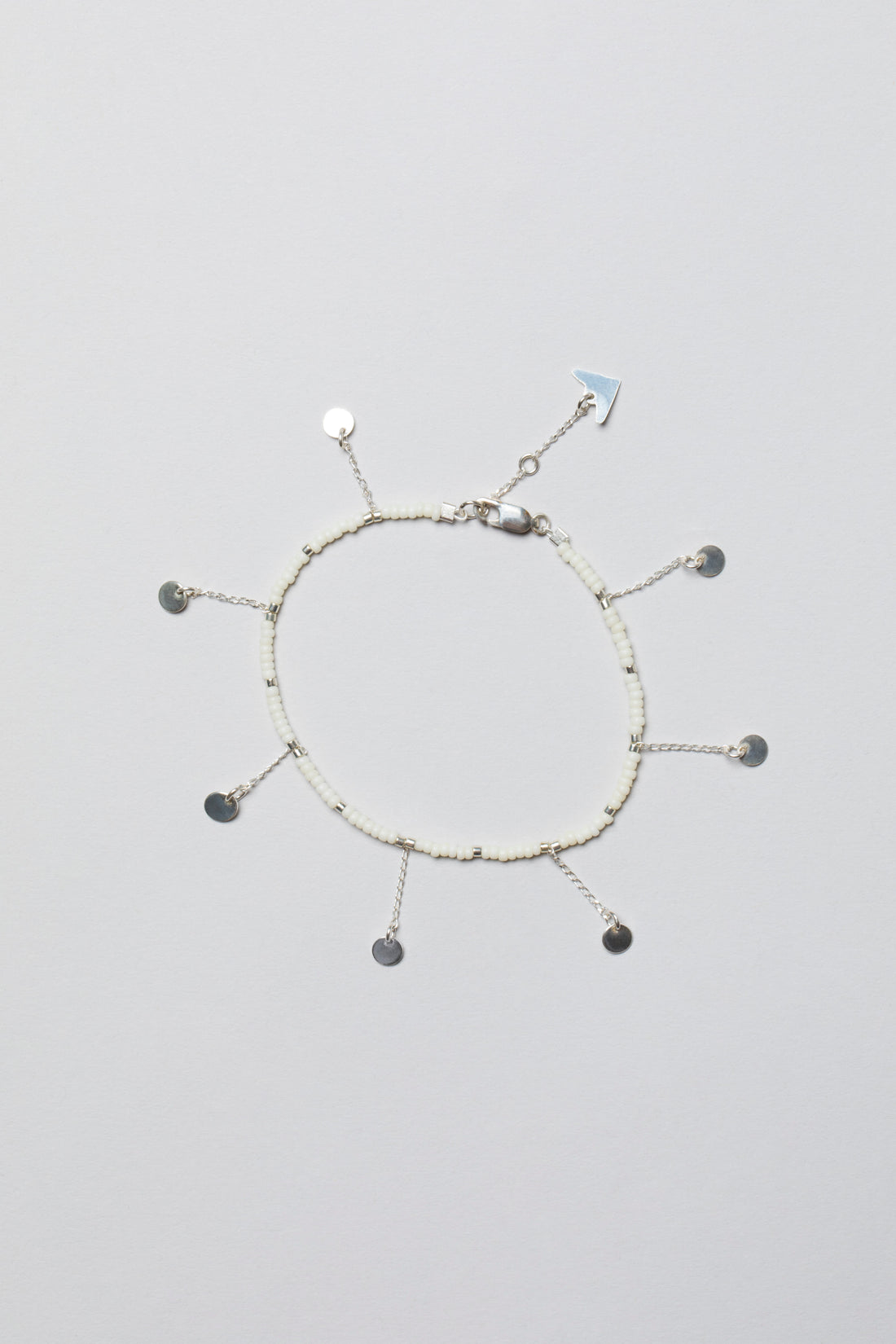 Selina Bracelet - OFF WHITE/SILVER