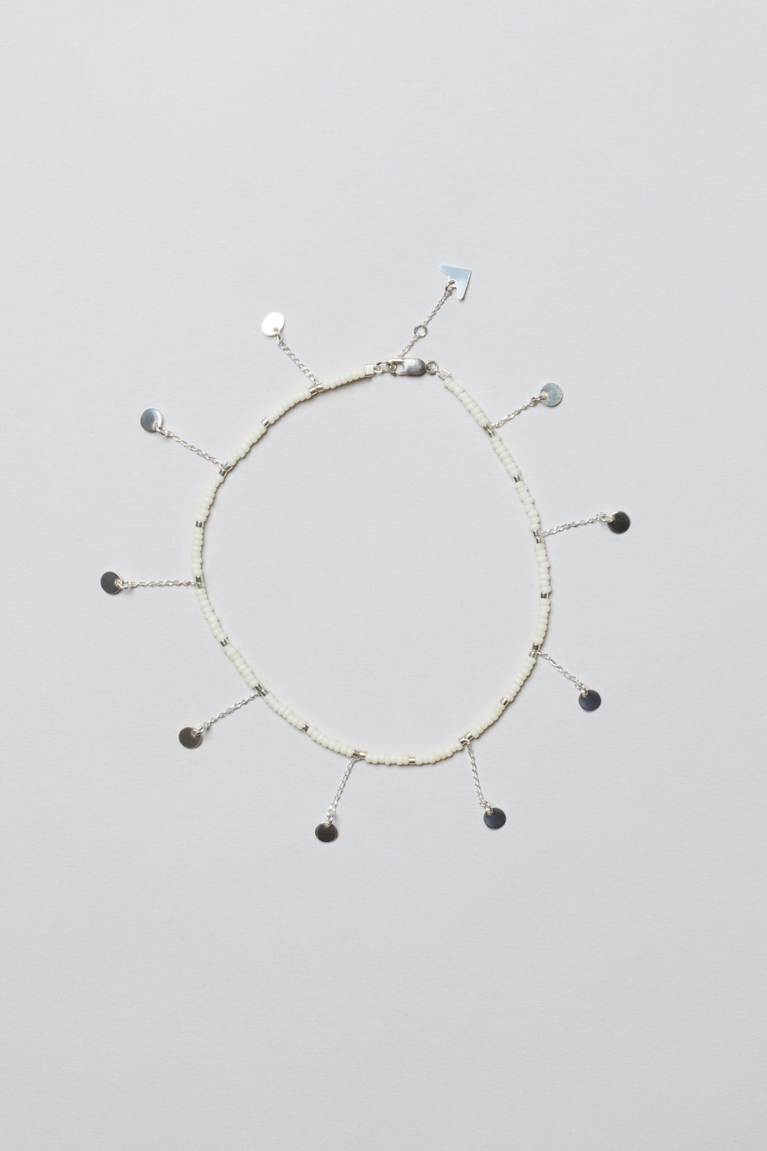 Selina Anklet - OFF WHITE/SILVER