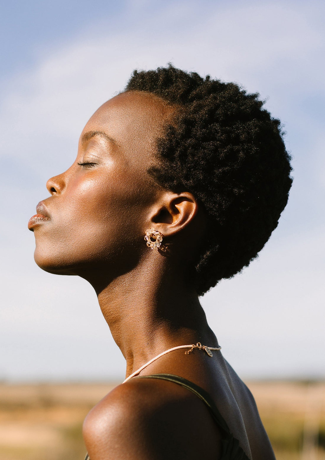 Crystal Circle Earrings - HONEY