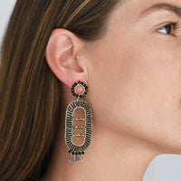 Nara Earrings - SHINY GRAPHITE/BLACK/TRANSLUCENT GREY