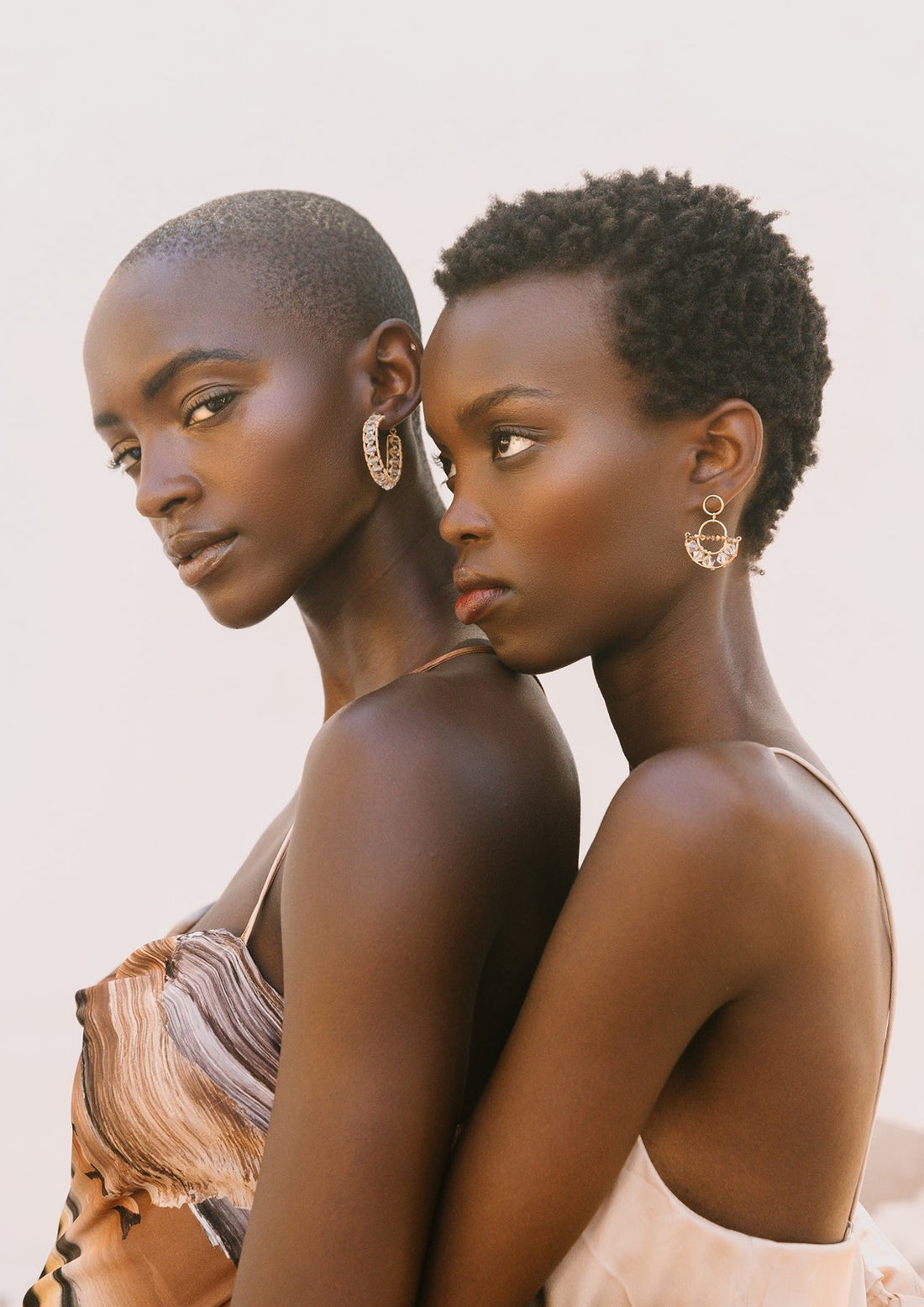 Olakira Half Moon Earrings - HONEY/ROSE GOLD