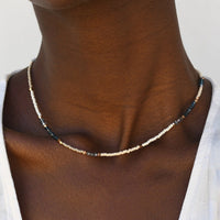 Utulivu Assorted Beaded Necklace - PEARL/PINK/BLUE/STEEL