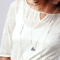 Long Zebra Endito Multi Wrap - GRAY/WHITE/GOLD
