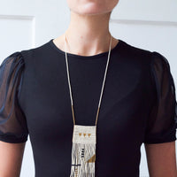 Pembetatu Necklace - PINK/GOLD/BLACK/TAUPE