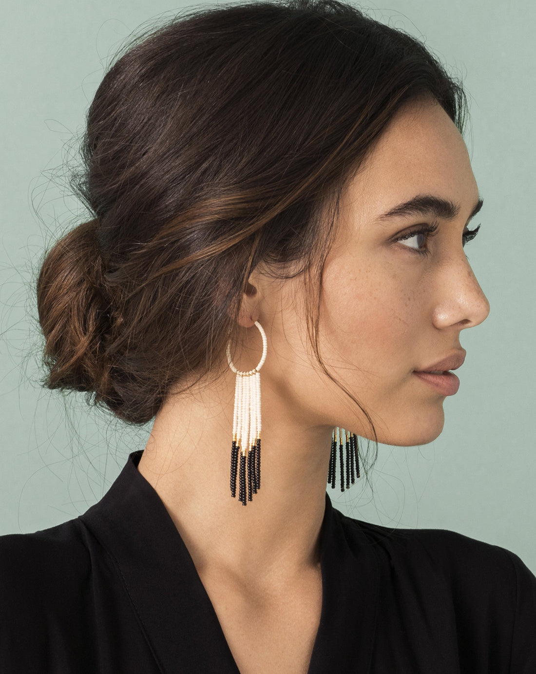 Porcupine Earrings - PINK/BLACK/GOLD