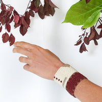 Wide Pembetatu Leather Cuff