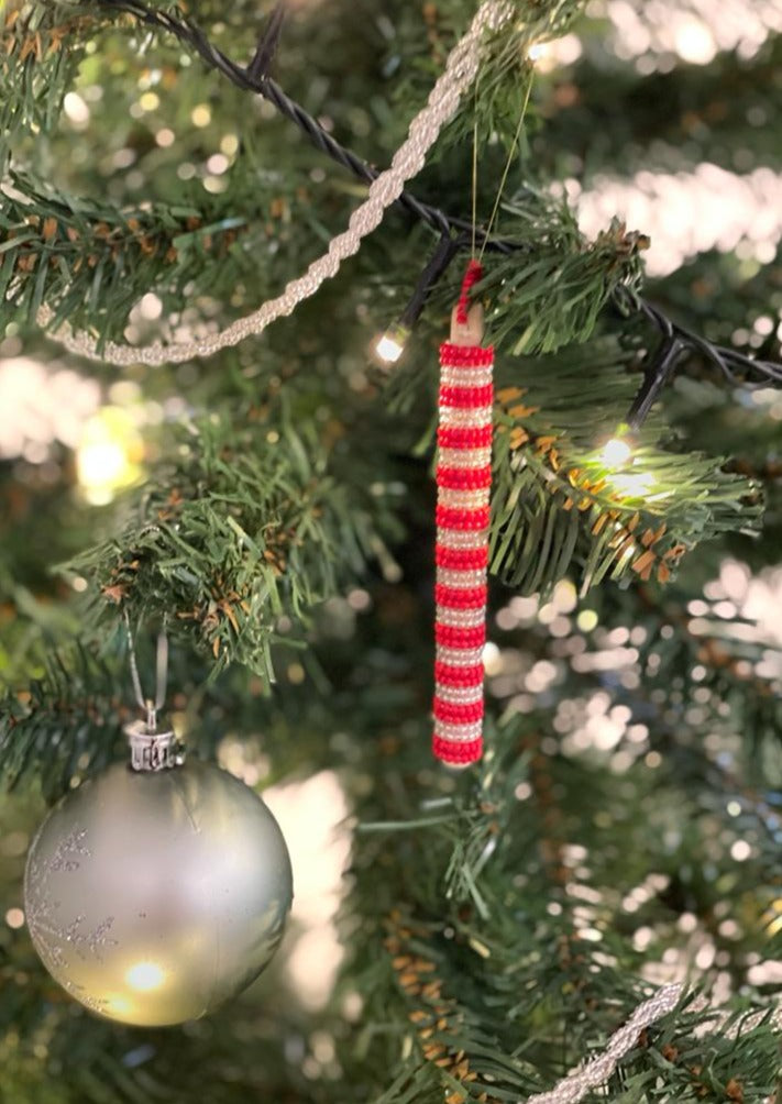 CANDY CANE STICKS (4pcs) - RED