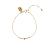 Semi Precious Utulivu Classic Bracelet - MIXED PINKS/GOLD