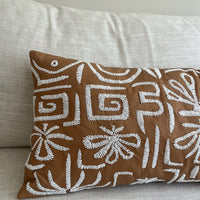 Custom Leather African Textile Pattern