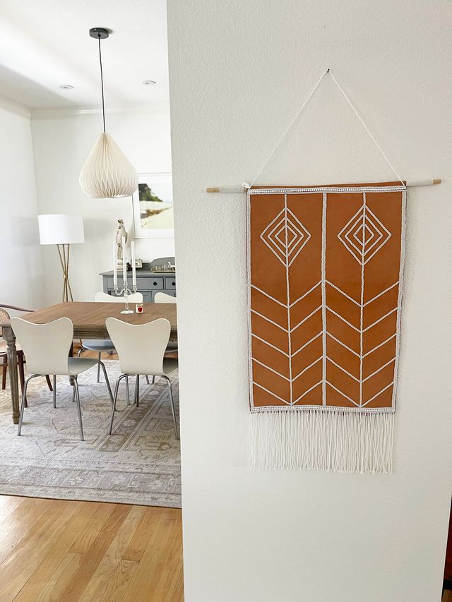 Custom Leather Wall Hanging #1 - WHITE