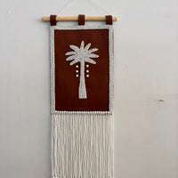 Custom Palm Leather Wall Hanging