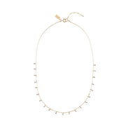 Chain Necklace With Tanzanite Beads - TANZANITE/GOLD