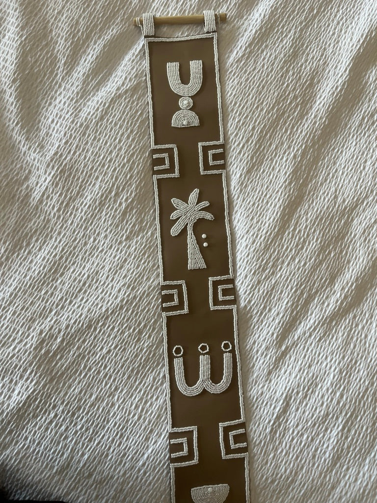 Extra Long Beaded Wall Hanging
