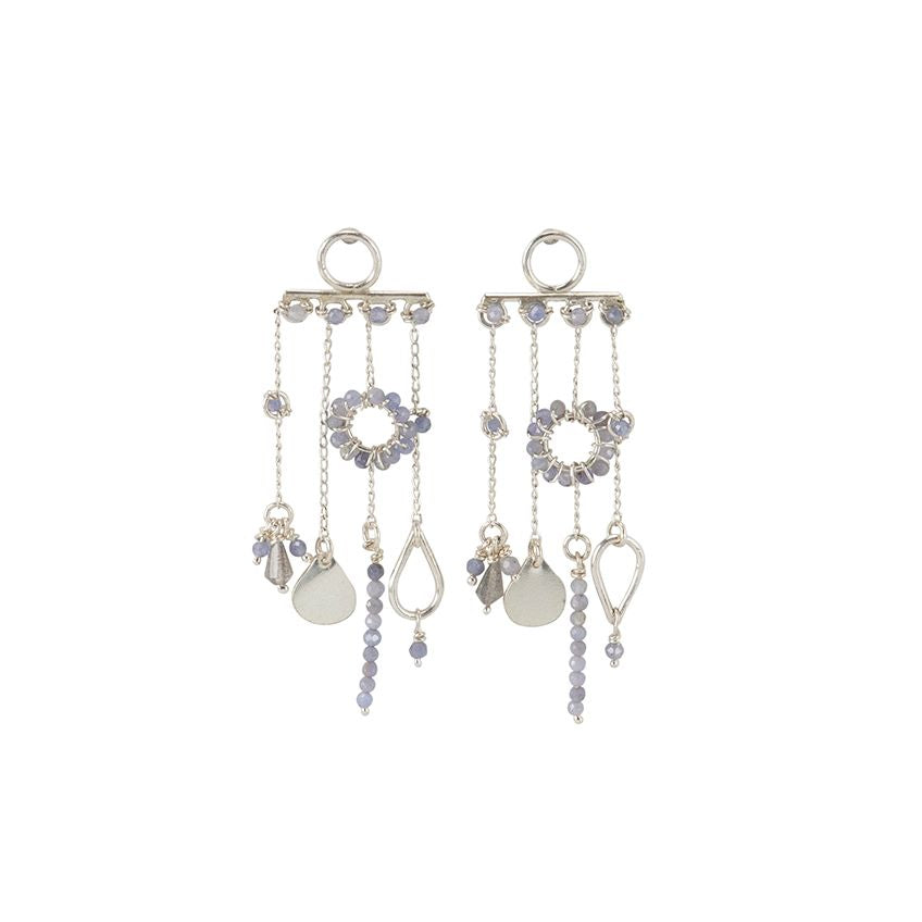 Silver Chandelier Tanzanite Earrings - TANZANITE/SILVER