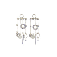 Silver Chandelier Tanzanite Earrings - TANZANITE/SILVER