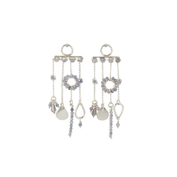 Silver Chandelier Tanzanite Earrings - TANZANITE/SILVER