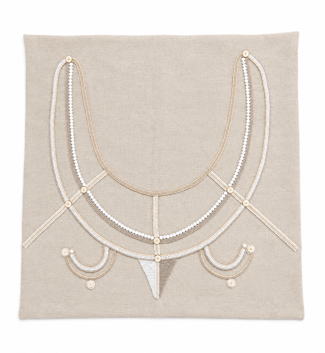 Custom Raw Linen Cushion