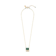 Mini Gemstone Olakira Necklace - MALACHITE