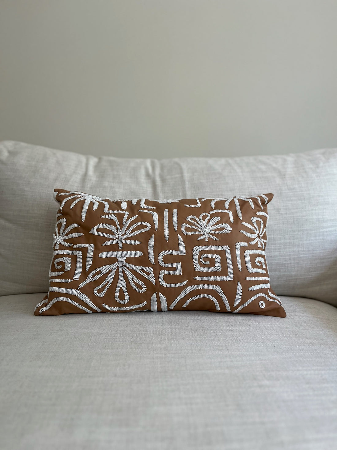 Custom Leather African Textile Pattern