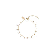 Chain Bracelet With Tanzanite Beads - TANZANITE/GOLD