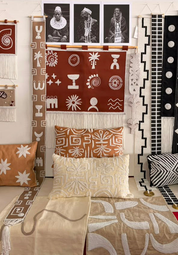 Extra Long Beaded Wall Hanging