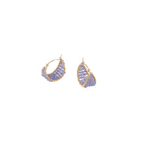 Tanzanite Dhow Earrings - LAVENDER TANZANITE/GOLD