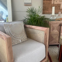 Custom Raw Linen Cushion