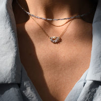 Tanzanite Silver Zebra Necklace - TANZANITE/SILVER