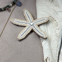 Custom Beaded Star Fish Brooches