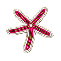 Custom Beaded Star Fish Brooches