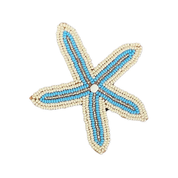 Custom Beaded Star Fish Brooches