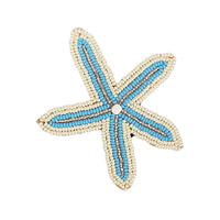 Custom Beaded Star Fish Brooches