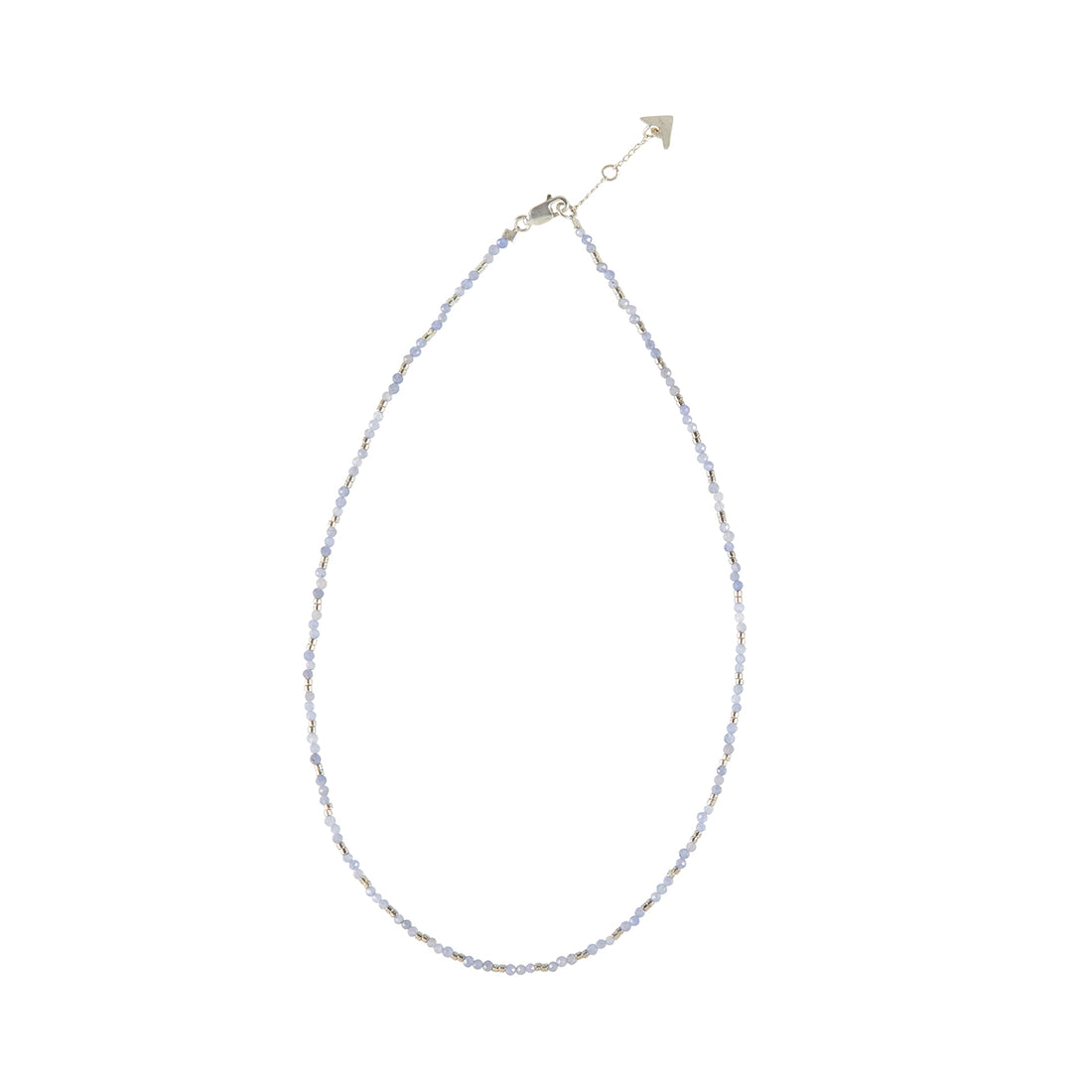 Tanzanite Silver Zebra Necklace - TANZANITE/SILVER