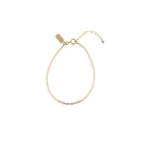 Tanzanite Utulivu Classic Bracelet - PINK/TANZANITE/ROSE QUARTZ/GOLD