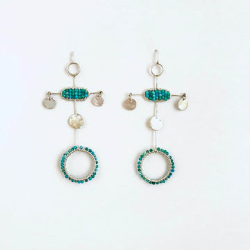 CUSTE14 - SILVER/TURQUOISE