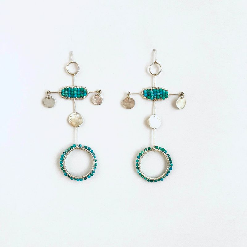 CUSTE14 - SILVER/TURQUOISE