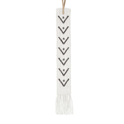 Wide Multi V Beaded Bookmark - WHITE/BLACK