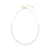 Chain Necklace With Malachite Beads - MALACHITE/GOLD