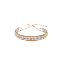 Olakira Tanzanite Woven Bracelet - LAVENDER TANZANITE/PEARL