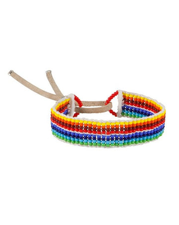 Narrow Rainbow Warrior Bracelet - ASSORTED RAINBOW